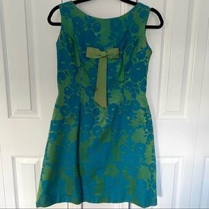 Vintage Brocade Sleeveless Party Dress